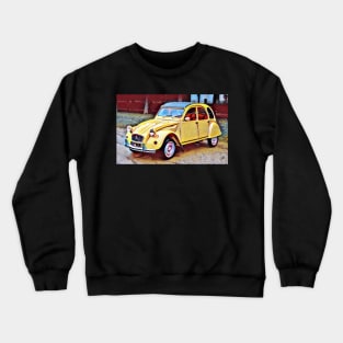 Classic Yellow Citroen 2CV Crewneck Sweatshirt